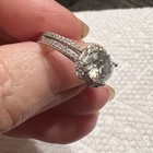 Elegant Vintage Sterling Silver 925 CZ Band Ring — photo 4