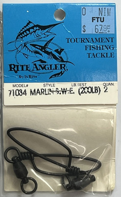 Rite Angler #71034 Marlin S.W.E. 200lb. Swivel with Snap QTY. 2 per pkg.
