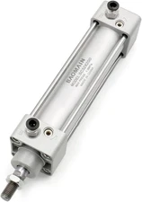 Baomain Pneumatic Air Cylinder SC 32-200 Cylinder,PT Silver 