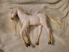 Our Generation 12" White Andalusian Horse Hair Play Foal Toy For 18" Dolls