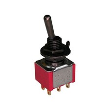 Taiway DPDT On/On Mini Toggle Switch (Black)