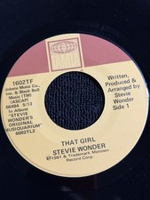 Stevie Wonder &ndash; That Girl/All I Do - 1981 Tamla/Motown #1602TF 7" Vinyl Single