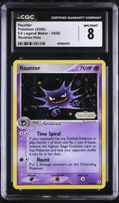 CGC 8 NM/MINT Haunter 35/92 EX Legend Maker Reverse Holo Stamped Pokemon Card on eBay