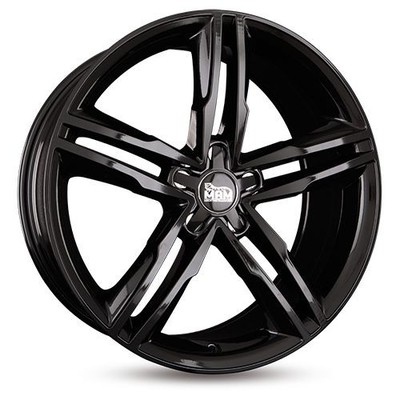 1x MAM WHEELS MAM A1 black painted 8.0Jx18 5x112 ET30