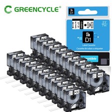 Compatible For Dymo D1 Labels White Labeling Label Tape 45013 1/2" 12mm 20Pack