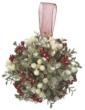 5in Mistletoe Ornament - Acrylic - Holly Kissed 
