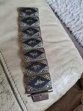 Sian Silver Bracelet Vintage 925 Thailand Goddess Dancers Big Bangle