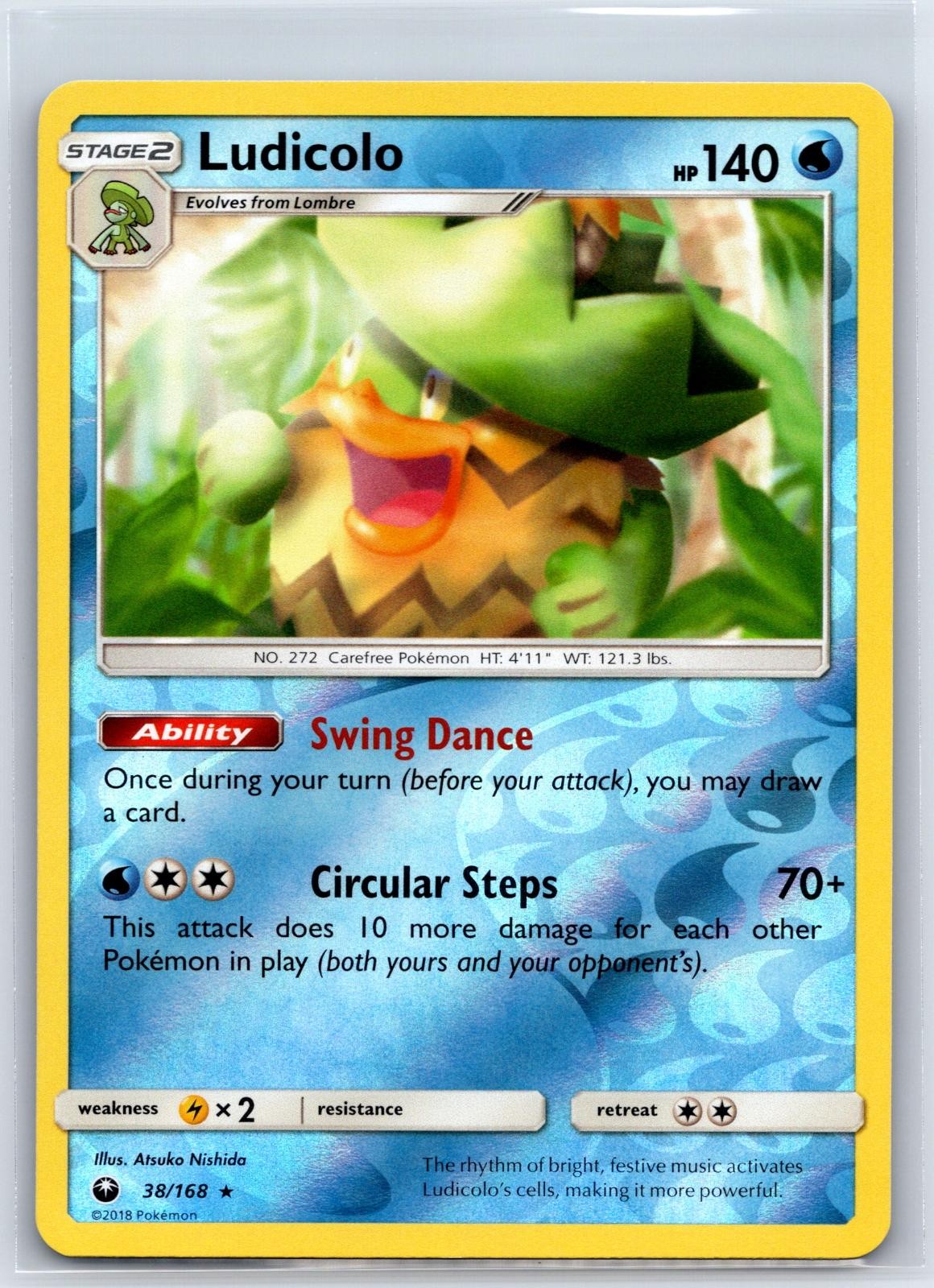 Ludicolo 38/168 Holo Rare Celestial Storm Pokemon Reverse Holo NM/M 521-34