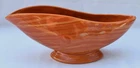 McCoy Pottery - Harmony Line - ORANGE & YELLOW WAVY STRIPES - FOOTED PLANTER