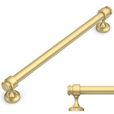 Amerdeco 10 Pack Brushed Gold Cabinet Pulls 7.5" Center Drawer Handles Kitche...