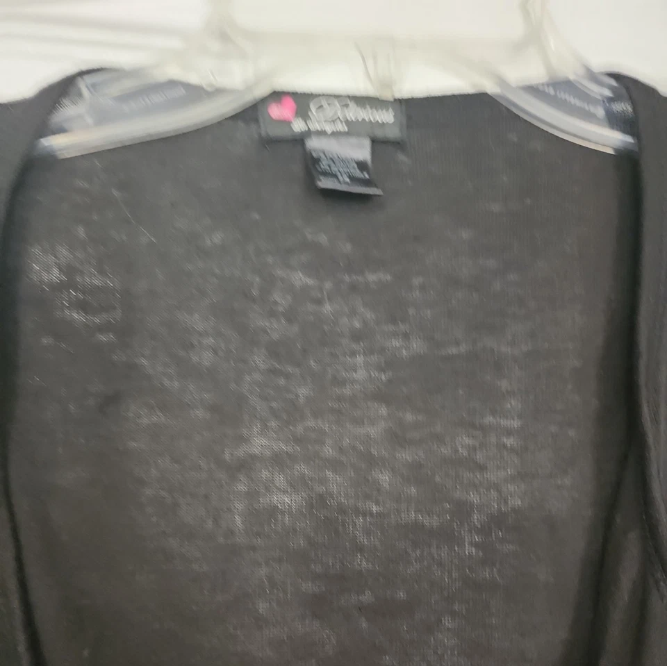 DELIRIOUS - 2XL - NEGRO - TEJIDO POLI / RAYÓN - MANGAS 3/4 - ENCOGIMIENTO DE HOMBROS ABIERTO Foto 2 de 4