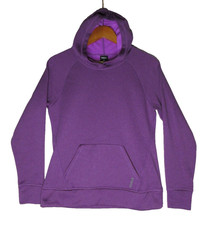 Reebok Womens Pullover Hoodie Sweatshirt Lightweight Long Sleeve Size M Purple