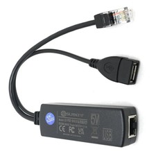 Active PoE Splitter 48V To 5V Power Over Ethernet USB Type A Adapter Connector