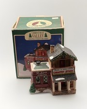 Christmas Valley Porcelain Dick N' Dottie's Country Store 1995 Vintage W/Box 6”