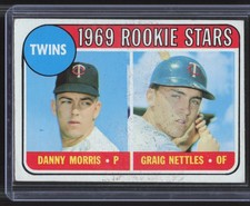 1969 Topps #99 Twins Rookie Stars (Danny Morris / Graig Nettles)