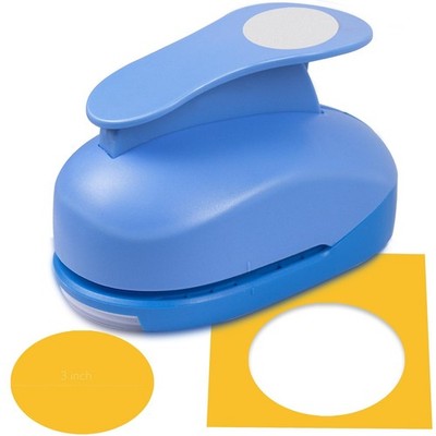 3'' Circle Paper Punch - Large Craft Hole Puncher for Scrapbooking & Cards