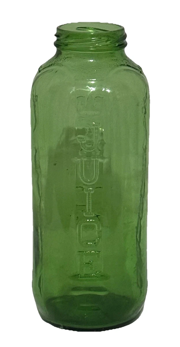 陶器製グリーンパープル瓶 Green Water Juice Bottle Indiana OTHER Collectible Modern Bottles