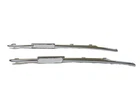 Chromed Side Fender Vent Grille Trims For BM 6 M6 E63 E64 2006~2009 (L+R)