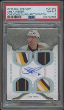 2014/15 Upper Deck The Cup Shea Weber Foundations Patch Auto #4/5 PSA 8 (NM-MT)