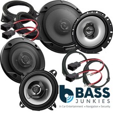 KENWOOD Vauxhall Corsa E 2015-19 Front Door & Rear Side Car Speaker Upgrade Kit