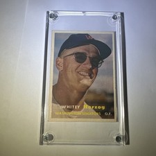 1957 topps Whitey Herzog Rookie card no. 29. rookie card picture