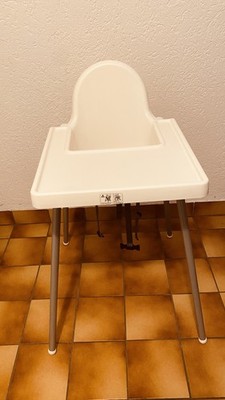 IKEA Antilop Kinderhochstuhl weiß inkl. Tablett und Gurten, sehr gut erhalten 