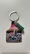 Faux Leather Keychain