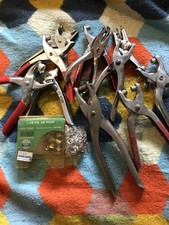 Hand Eyelet Pliers Joblot X11 Vintage Tools
