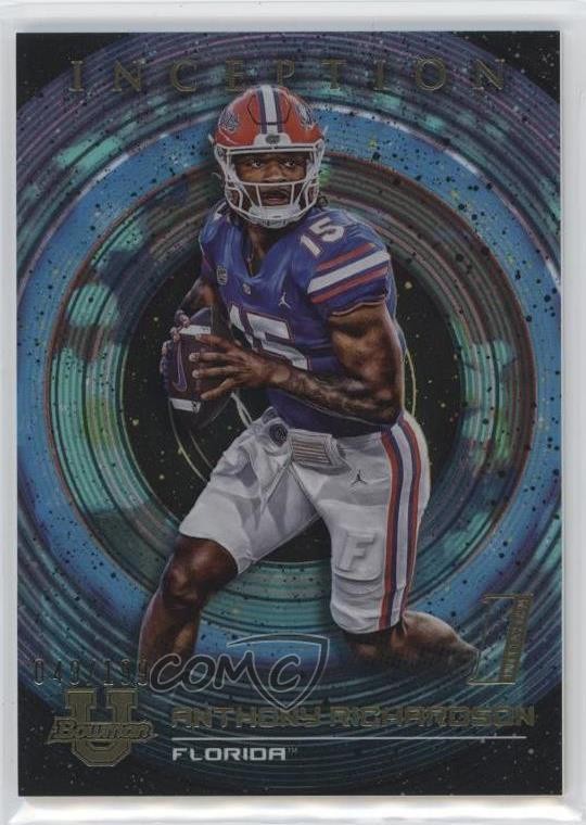 2022 Bowman Inception University Aqua Foil V1 49/199 Anthony Richardson #74 0q5k