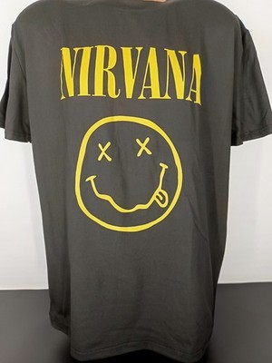 Nirvana ''Smiley'' T-Shirt, schwarz, Tshirt Neu