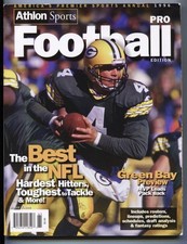 1996 Athlon's NFL Pro Football preview Brett Favre Green Bay Packers magazine