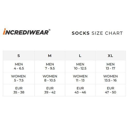 D402b - Incrediwear Trek Socks, Charcoal/Green, XL - Picture 2 of 2