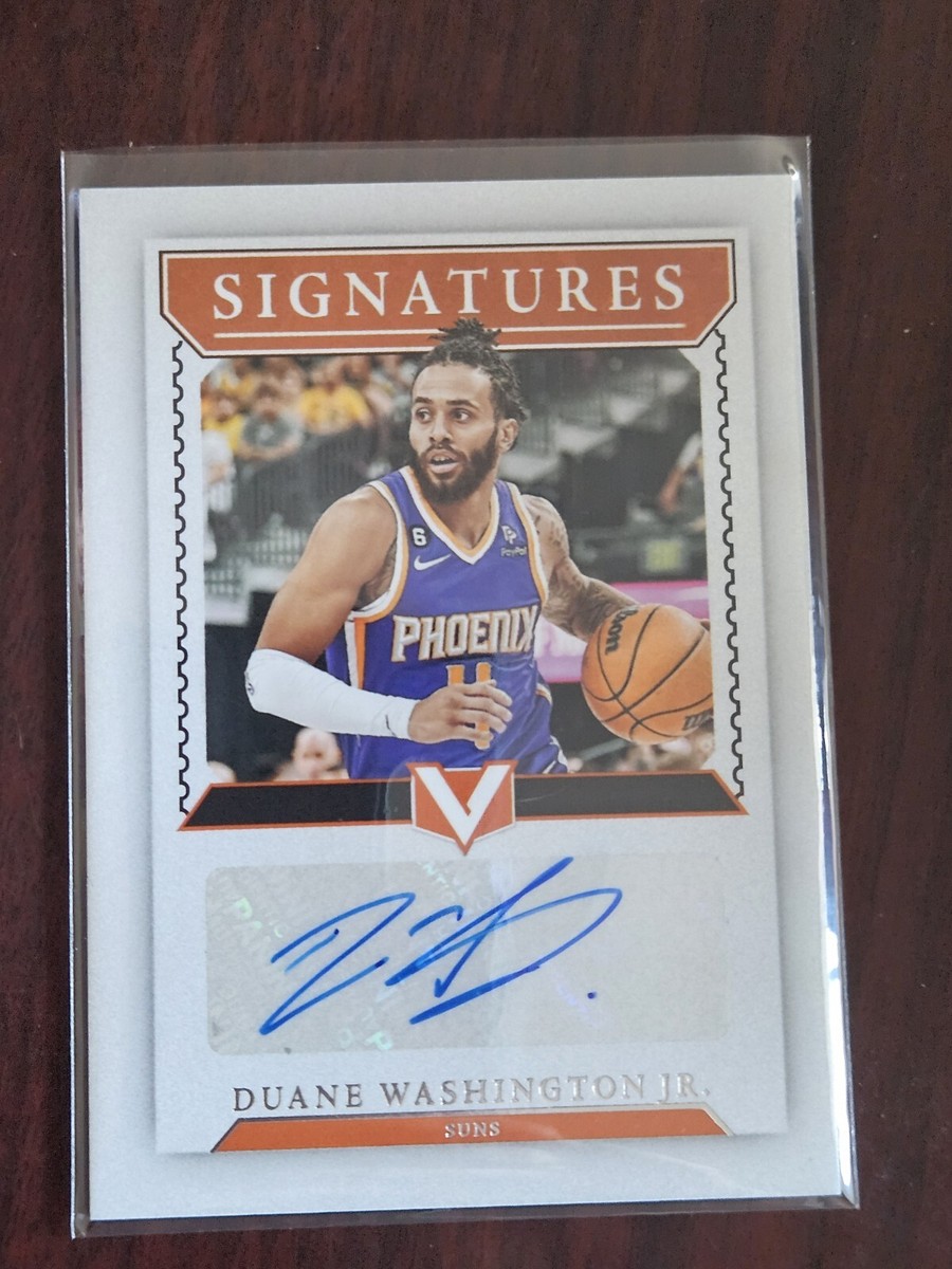 2022-23 Panini Chronicles Vertex Signatures Duane Washington Jr