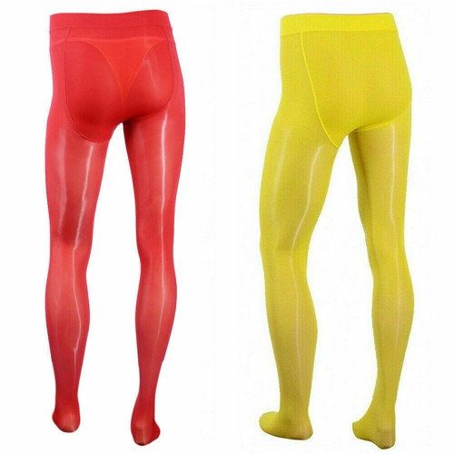 Pantimedias para hombre súper elásticas transparentes brillantes bolsa convexa U calzas ropa interior - Imagen 2 de 21