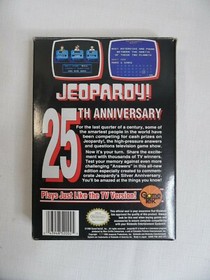 JEOPARDY 25TH ANNIVERSARY NES NINTENDO VIDEO GAME COMPLETE IN BOX 