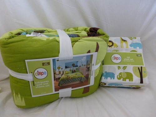 7 pc Circo Wild Safari Collection Full Quilt, Shams & Sheets Set NIP - Picture 3 of 12