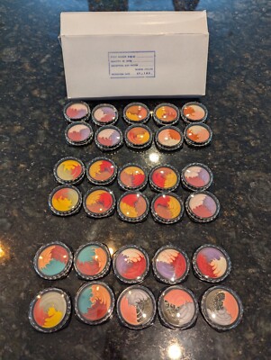 30 ! MAX FACTOR TIE DYED LIP GLOSS 1980s PSYCHEDELIC BRAND NEW OLD STOCK Lot#7