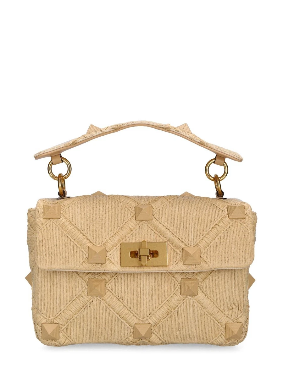 Valentino Garavani stud-detailing leather bag - Neutrals