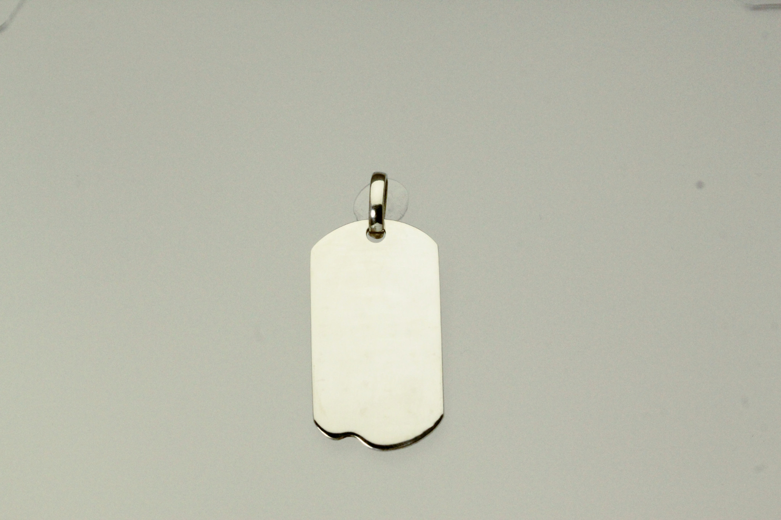 925 Sterling Silver Rectangle Engravable Disk Pen… - image 2