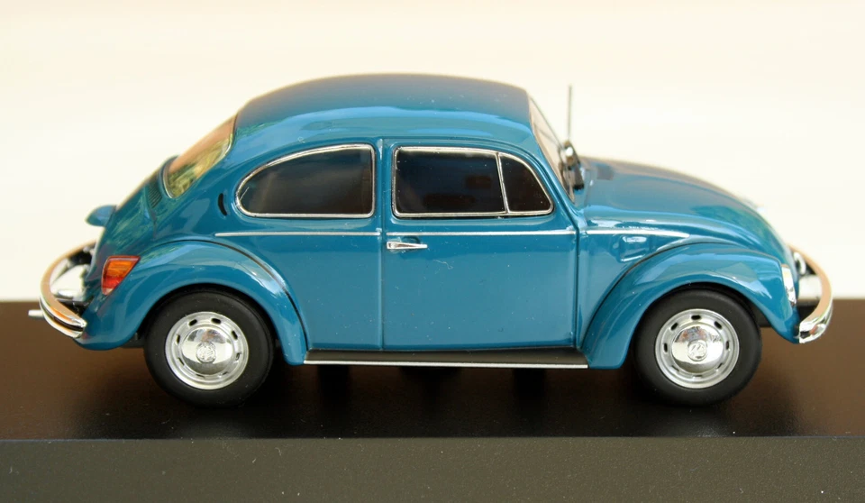 VW Maggiolino 1200 Anno 1974-1985, Blu, Modello Minichamps In Scala 1:43 - Immagine 3 di 4