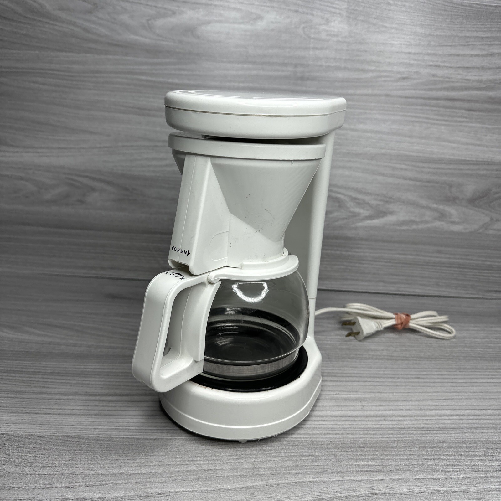 Melitta Gevalia Kaffe WHITE 4Cup Coffee Maker BCM4C Descaled Tested