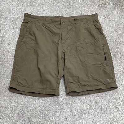 #ad The North Face Convertible Pants To Shorts Mens 40 Green Straight Zip Pockets $18.82