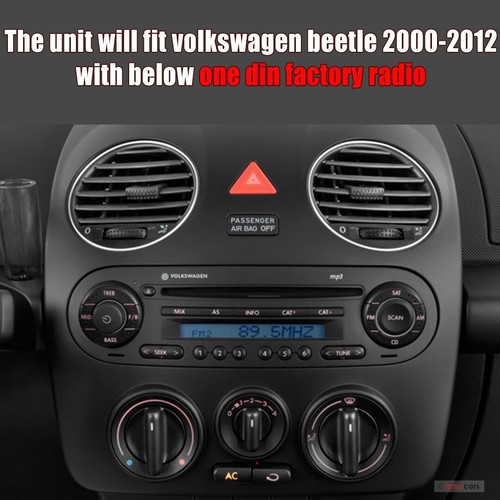 Car Radio Stereo GPS Sat Nav For VW Beetle 2000 - 2012 Carplay Auto Free Camera - Picture 3 of 11