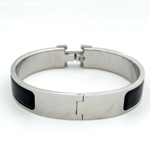 HERMÈS HERMES Click Crack PM H700001FP Bracciale Argento Smalto Metallo
