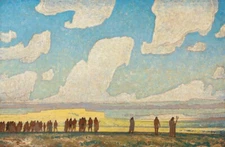 Maynard Dixon - Study for Migration No 2 : 1924 : Western Landscape : Art Print
