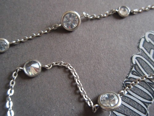SILPADA RARE Sterling Silver 925 "Infinity" Cubic Zirconia CZ Necklace N2153 LB - Picture 6 of 9