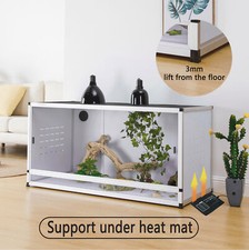 Large Reptile Enclosure Snake Terrarium 120 Gallon 48" x 24" x 24" Low Habitat