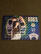 2021 Panini Mosaic Reactive Blue Prizm Casey Mize RC Debuts Insert Baseball Card