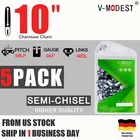 5PACK 10 In Chainsaw Chain For Harbor Freight Bauer A702C-B 20V 3/8"LP 40DL 043"