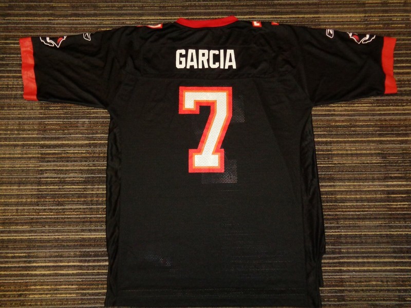 JEFF GARCIA #7 TAMPA BAY BUCCANEERS REEBOK BLACK NFL GAME FOOTBALL JERSEY SZ XLG